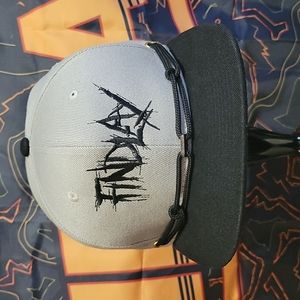 The Grava Findlay Hats Snapback Digger Metal Font Gray Black Crown